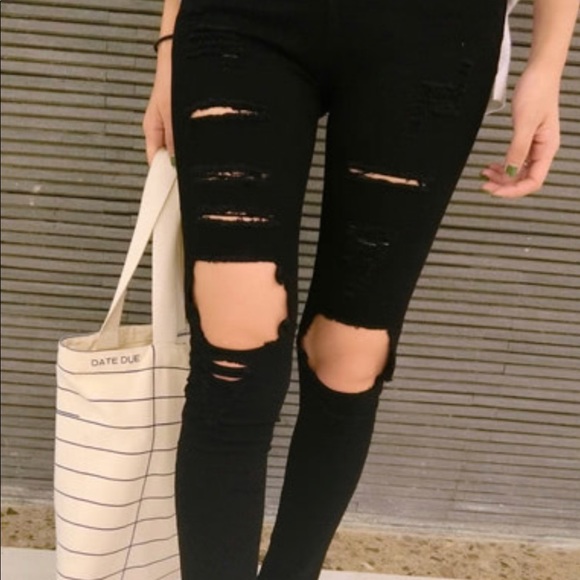 oasis black jeans